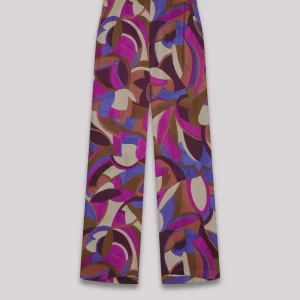 Outlet Hartford Positano Pants Beige & Purple