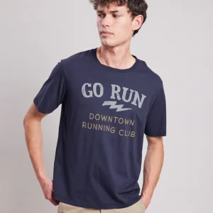 Shop Hartford Run T-shirt Navy Blue