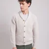 Online Hartford Shawl Cardigan Off-White