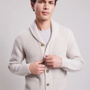 Online Hartford Shawl Cardigan Off-White