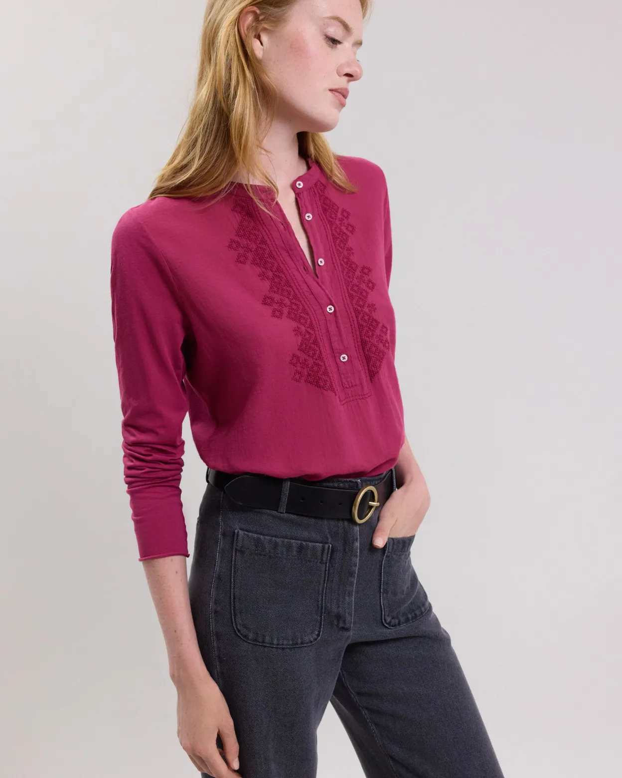 taenia_tshirt_1-3.webp Best Hartford Taenia T-Shirt Raspberry