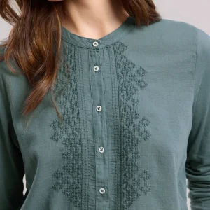 Clearance Hartford Taenia T-Shirt Blue