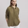 Online Hartford Tallez Shirt Olive Green