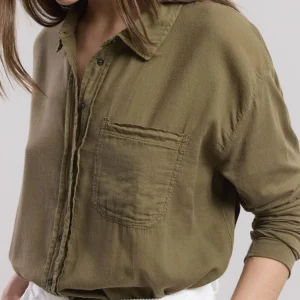 Online Hartford Tallez Shirt Olive Green