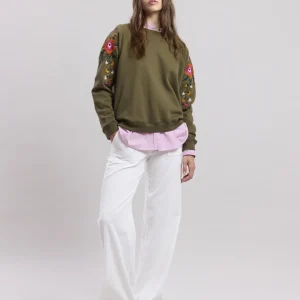 Outlet Hartford Tapucine Sweatshirt Military Green