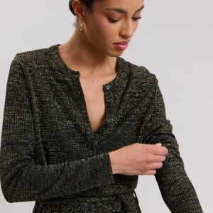 Discount Hartford Tasite Dress Black & Gold