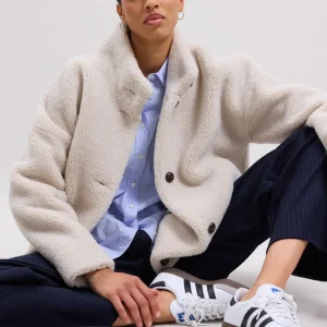 Clearance Hartford Valery Coat Off-White