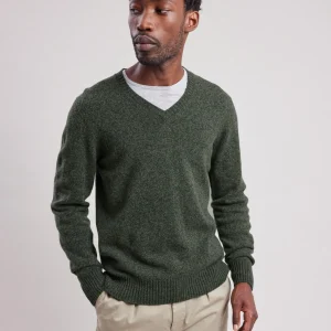 Store Hartford Vee Sweater Military Green
