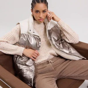 New Hartford Vince Puffer Off-White & Bronze