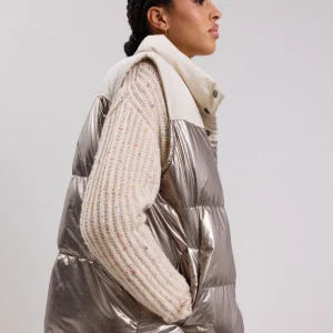 New Hartford Vince Puffer Off-White & Bronze