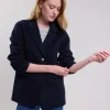 Hot Hartford Vlad Jacket Navy Blue