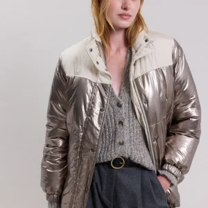 Best Hartford Volfy Puffer Off-White & Bronze